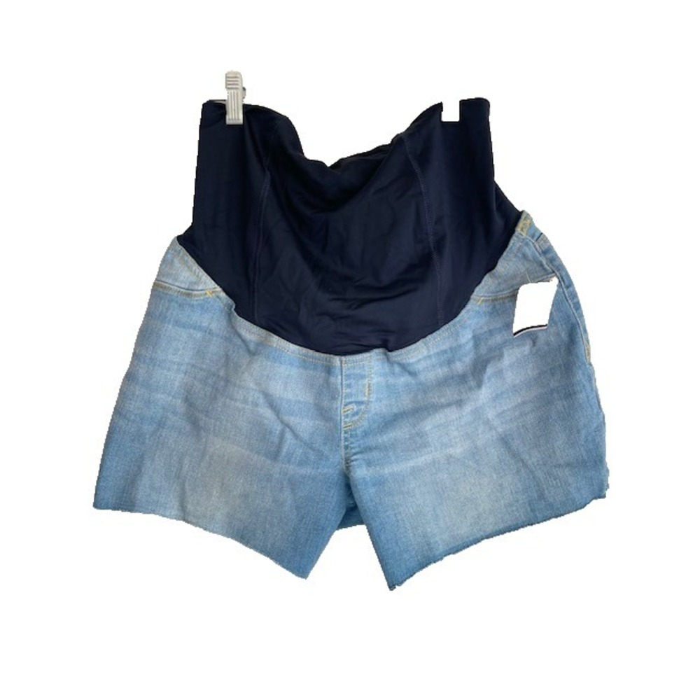 Jean Maternity Pull-On Shorts - Isabel Maternity by Ingrid & Isabel Blue Size 8